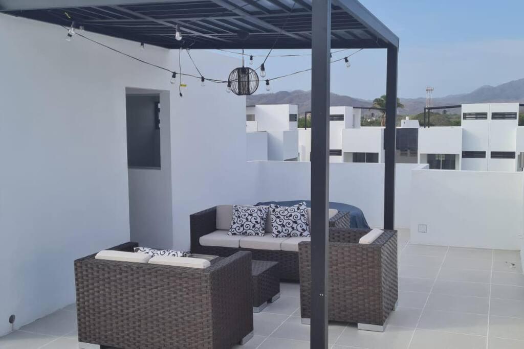 Apartmán Bonito Penthouse Con Roof Garden Manzanillo Exteriér fotografie