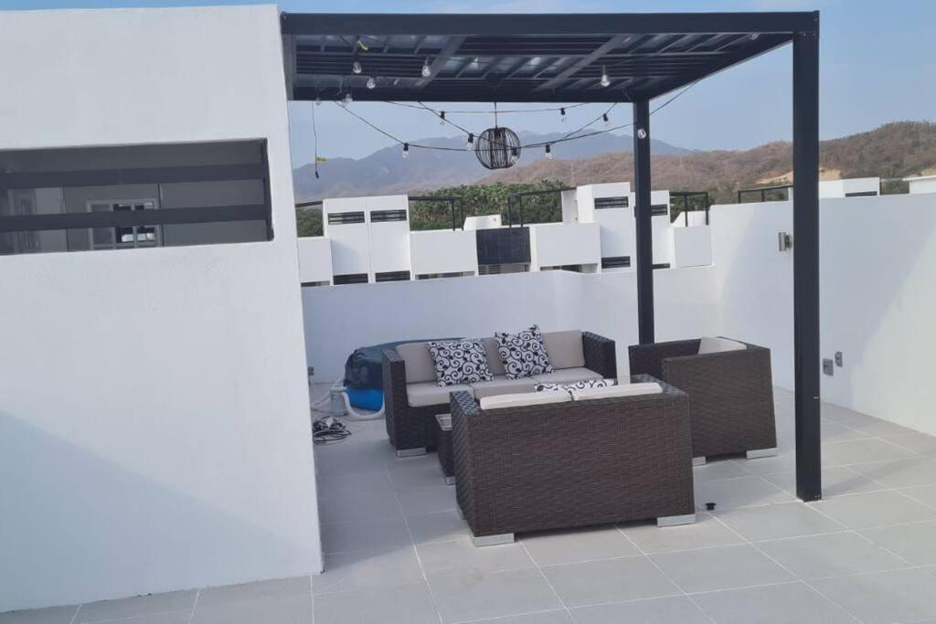 Apartmán Bonito Penthouse Con Roof Garden Manzanillo Exteriér fotografie
